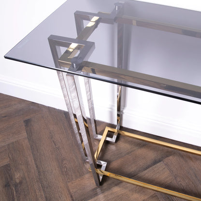 Bullion Gold Console Table - Oakavia