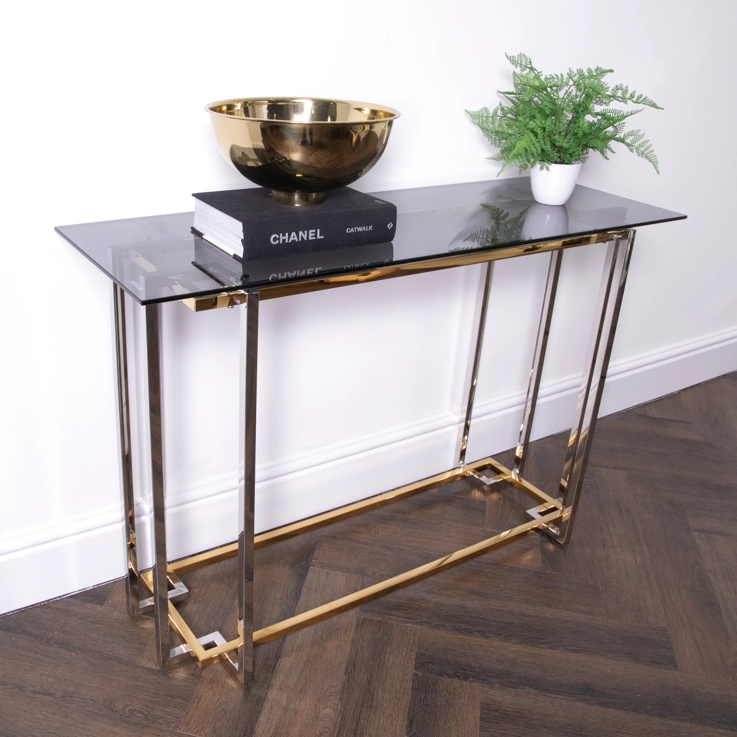 Bullion Gold Console Table - Oakavia