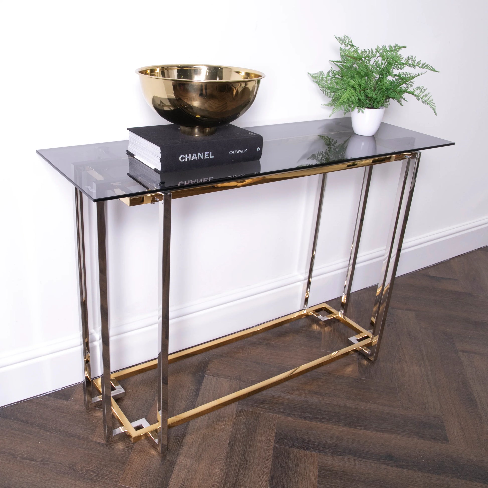 Bullion Gold Console Table - Oakavia