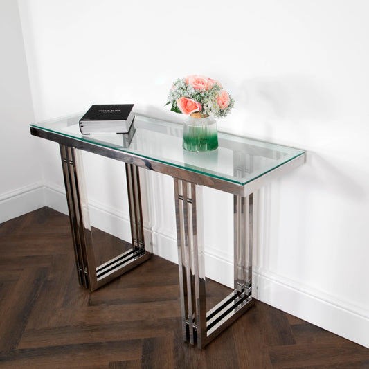 Zurich Silver Console Table - Oakavia