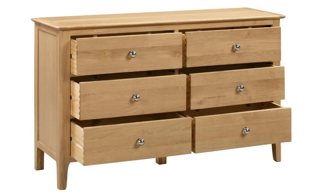 Cotswold 6 Drawer Wide Chest Julian Bowen