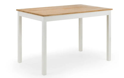 COXMOOR RECTANGULAR DINING TABLE - IVORY & OAK Julian Bowen