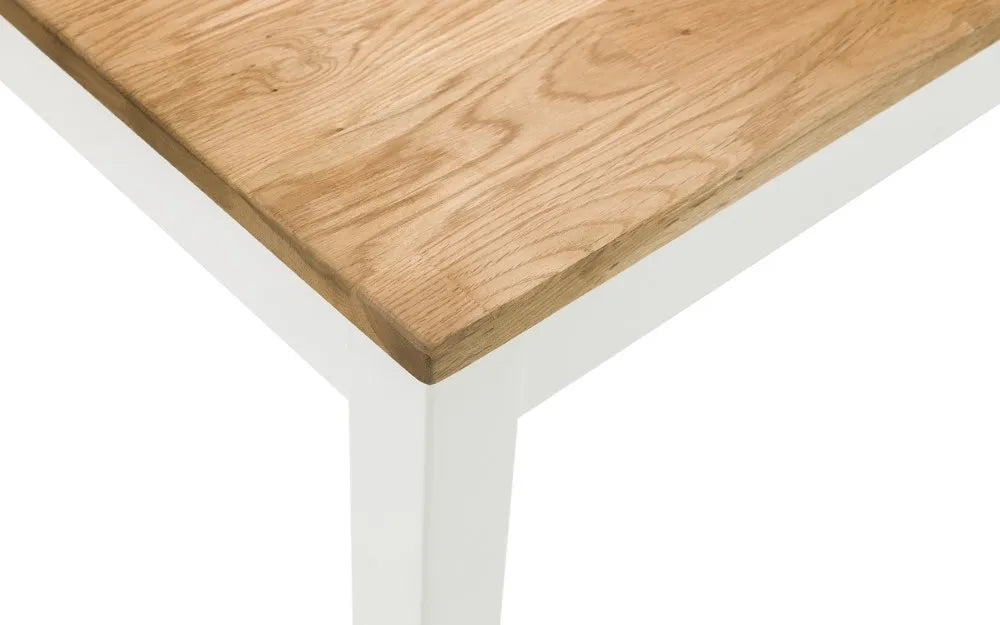 COXMOOR RECTANGULAR DINING TABLE - IVORY & OAK Julian Bowen