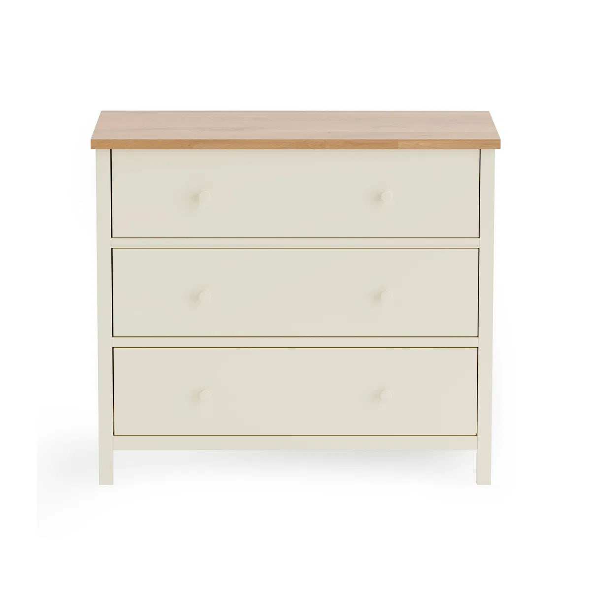 Coxmoor 3 Drawer Chest -  Ivory & Oak