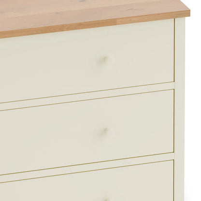 Coxmoor 3 Drawer Chest -  Ivory & Oak