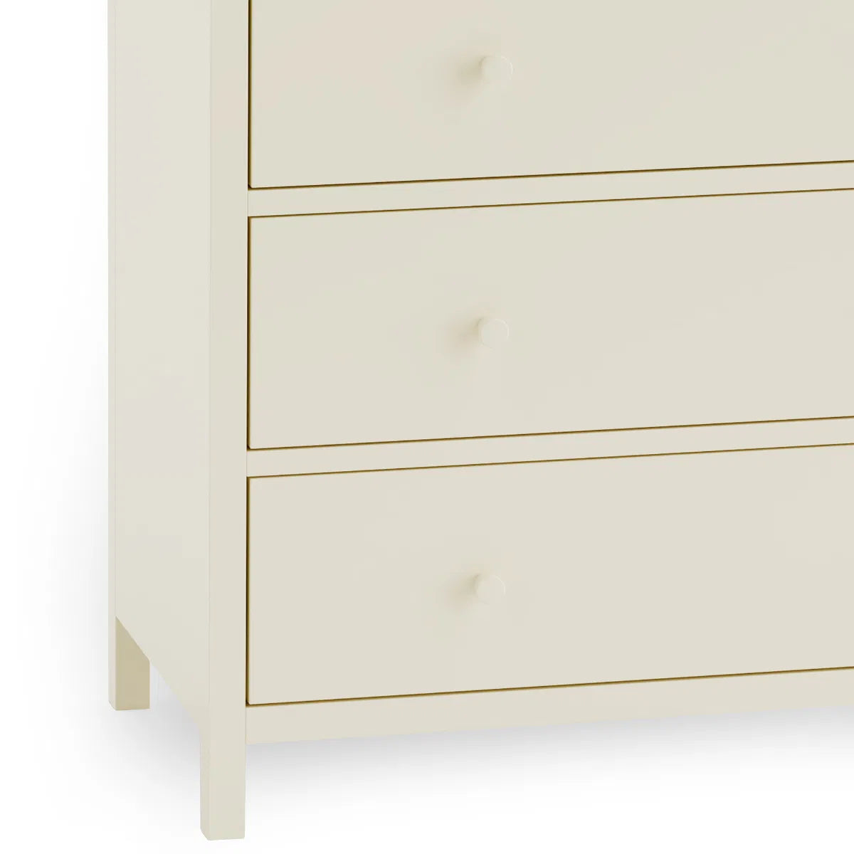 Coxmoor 5 Drawer Wide Chest -  Ivory & Oak