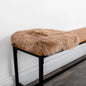 Light Brown Square Sheepskin Chair Pad - Oakavia