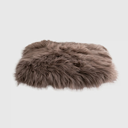 Taupe Square Sheepskin Chair Pad - Oakavia