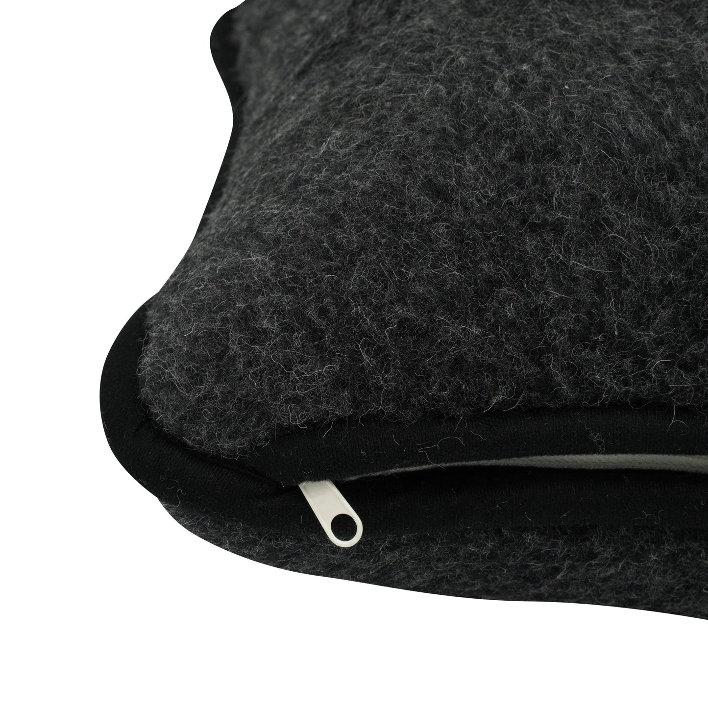 Merino Wool Pillow - Black 45 x 45cm - Oakavia