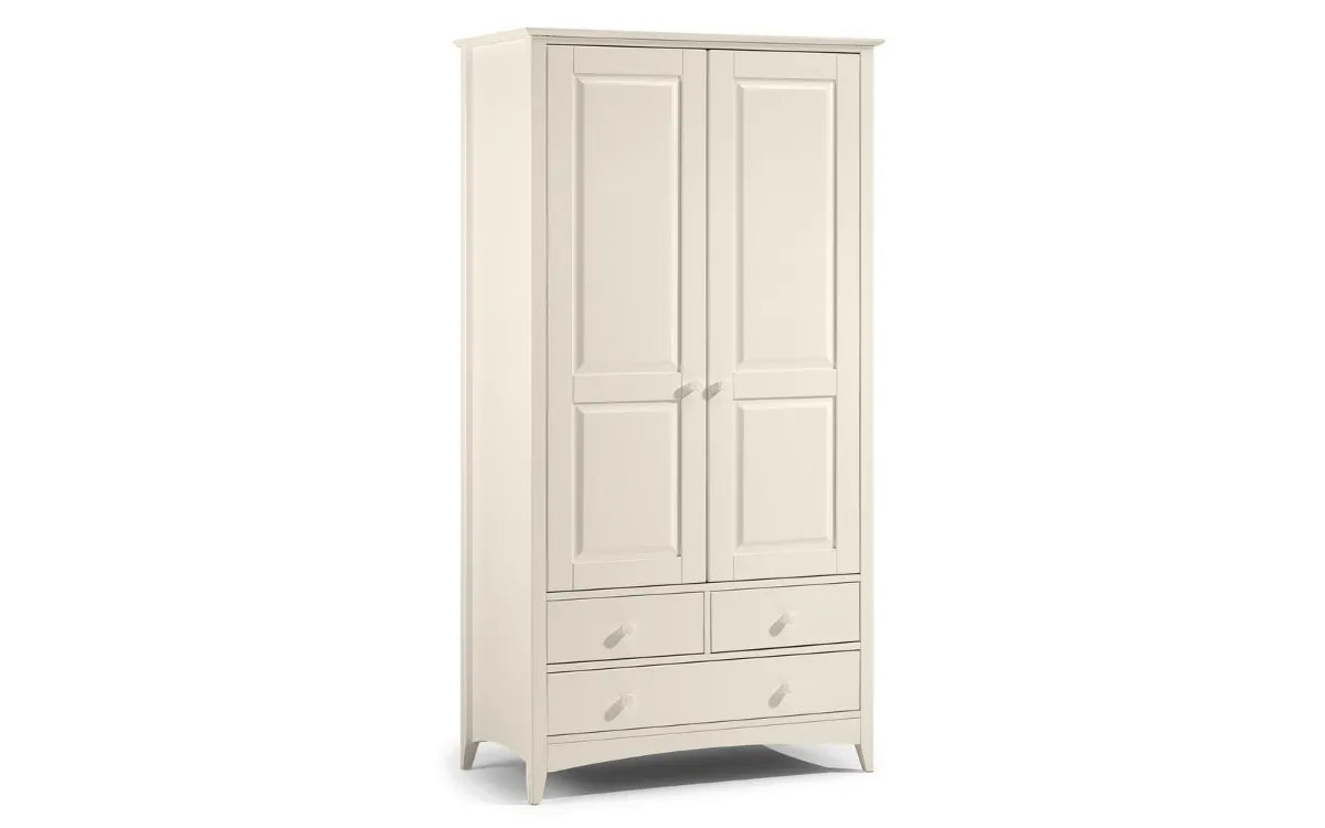 Cameo Combination Wardrobe - Stone White Julian Bowen