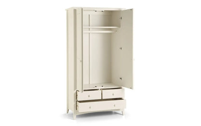 Cameo Combination Wardrobe - Stone White Julian Bowen