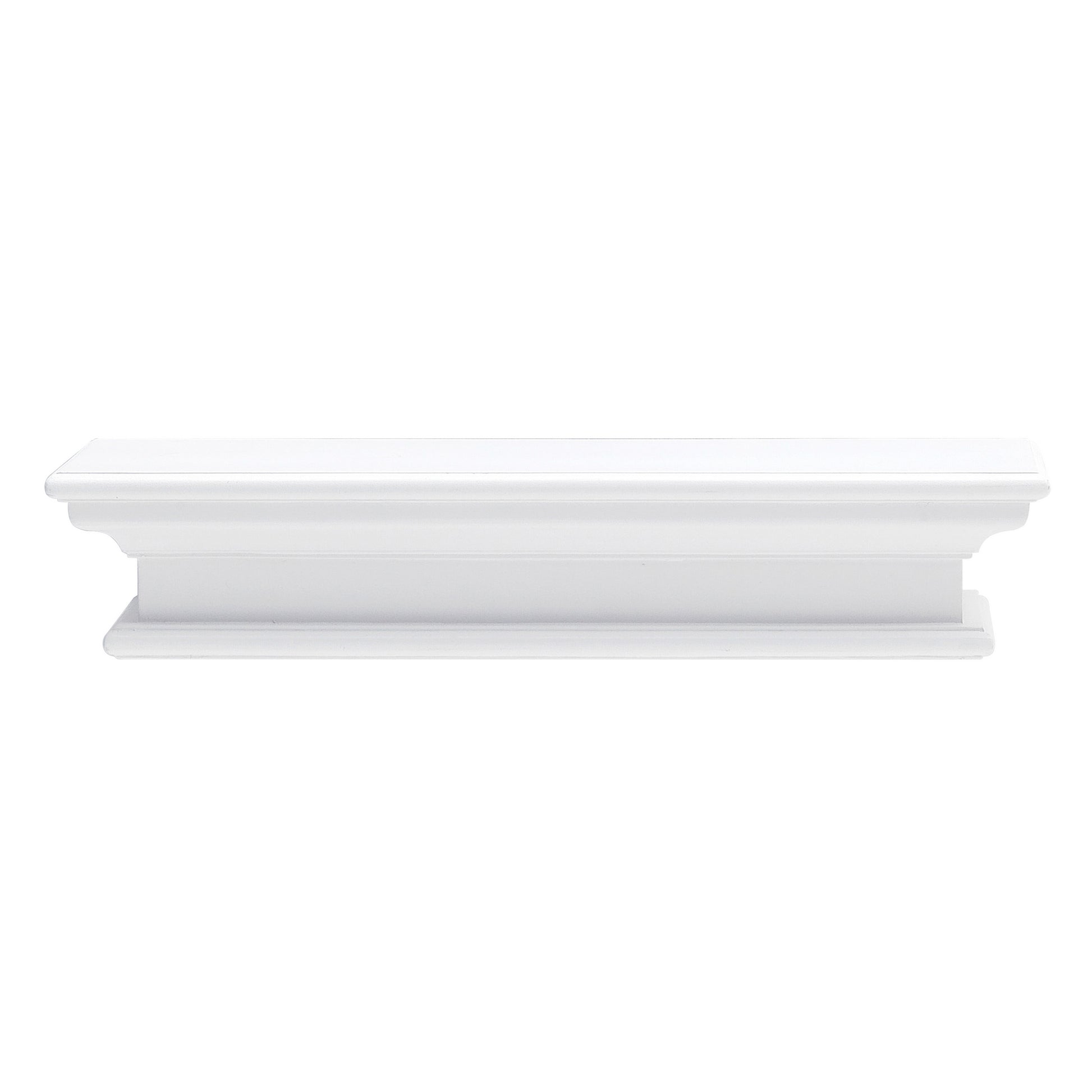 NovaSolo Halifax Classic White Floating Wall Shelf, Medium - Oakavia