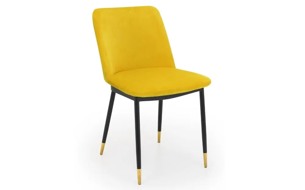 DELAUNAY DINING CHAIR - MUSTARD Julian Bowen