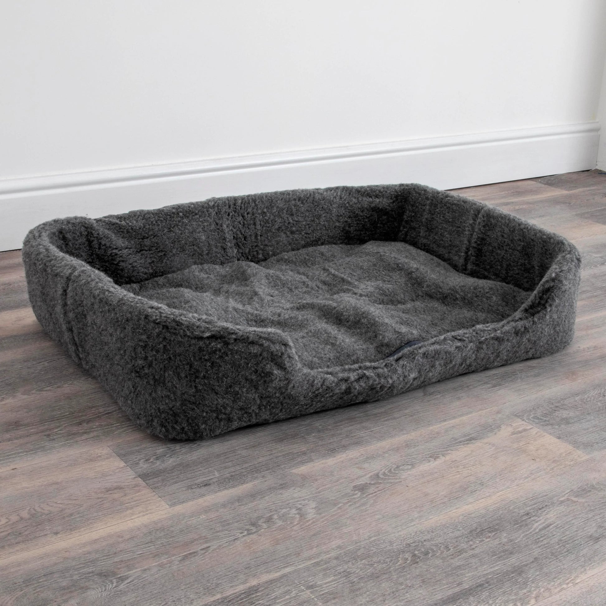 Merino Wool Pet Bed (Medium/Large) - grey - Oakavia