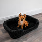 Merino Wool Pet Bed - black - Oakavia