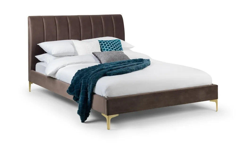 Deco Velvet Bed 135cm Double Julian Bowen