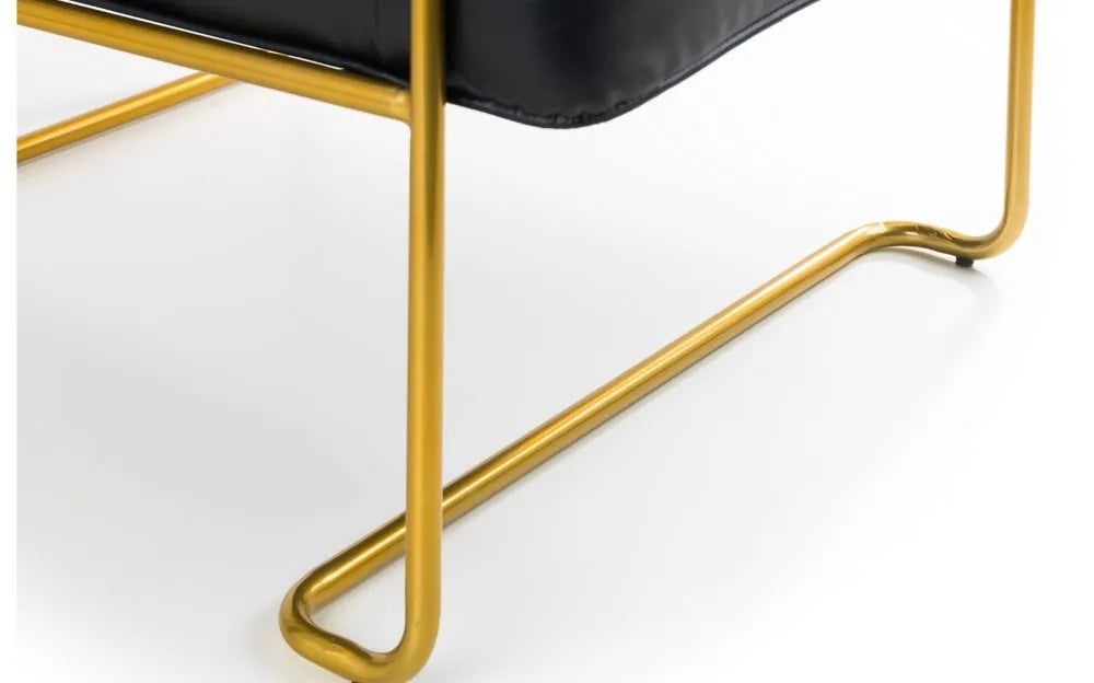 Giorgio Chair - Gold/Black Julian Bowen