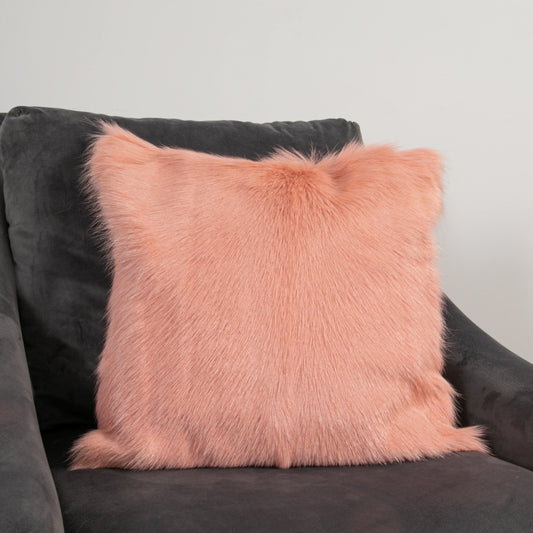 Pink Goatskin Cushion 45 x 45cm - Oakavia