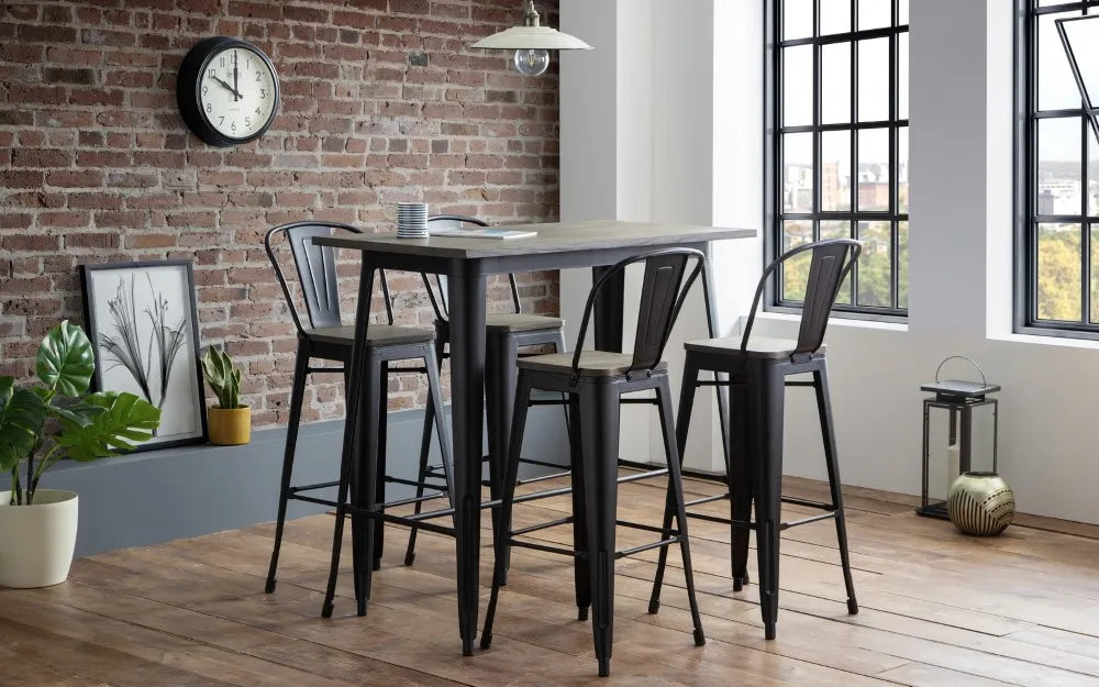 GRAFTON METAL BAR STOOL Julian Bowen