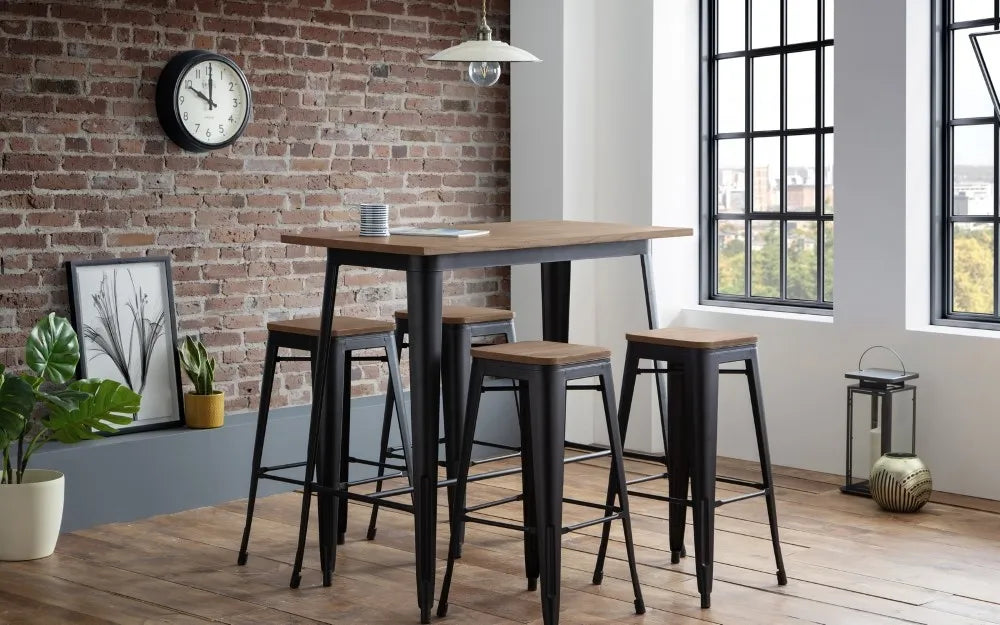 GRAFTON BACKLESS BAR STOOL Julian Bowen