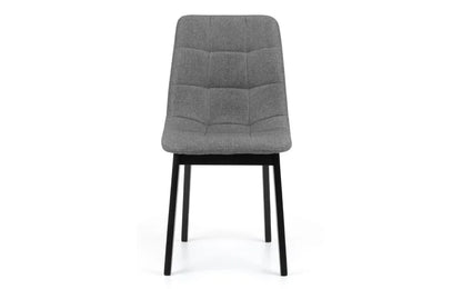 HAYDEN PANELLED GREY LINEN DINING CHAIR Julian Bowen