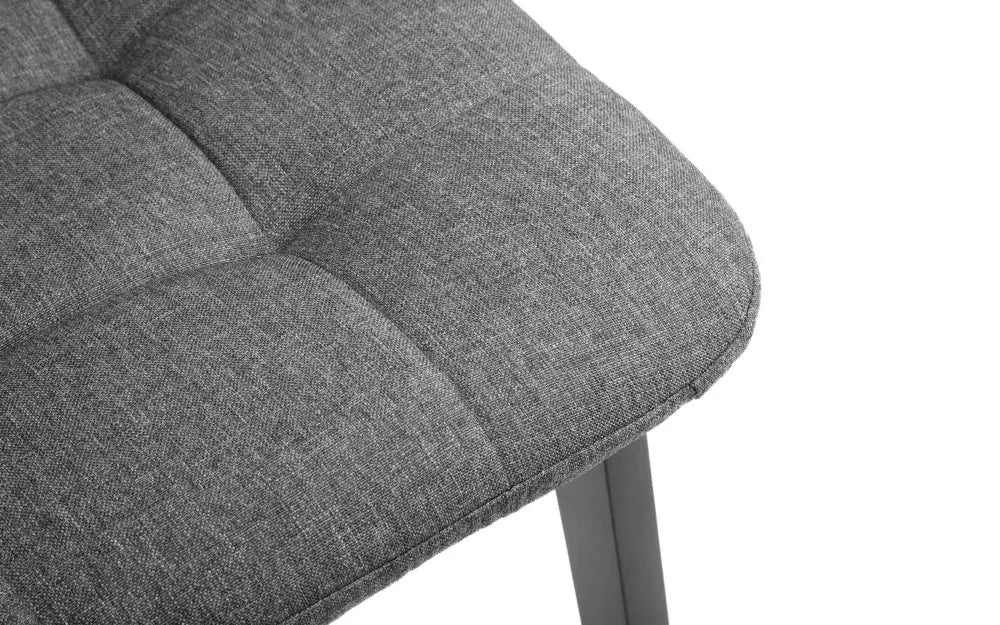 HAYDEN PANELLED GREY LINEN DINING CHAIR Julian Bowen