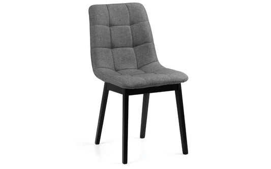 HAYDEN PANELLED GREY LINEN DINING CHAIR Julian Bowen