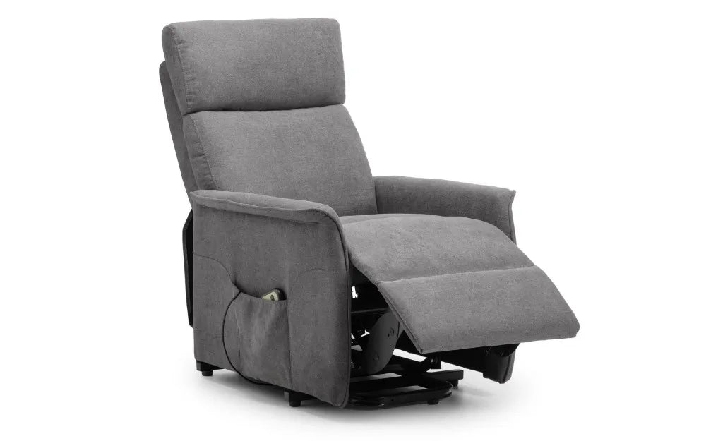 Helena Rise & Recline Chair - Charcoal Fabric Julian Bowen