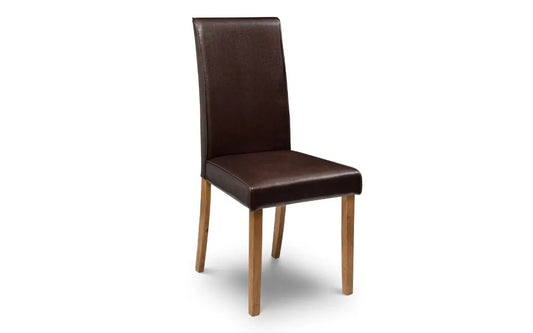 HUDSON DINING CHAIR - BROWN Julian Bowen