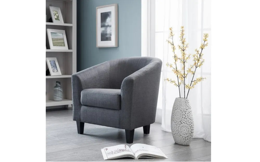 Hugo Tub Chair - Slate Grey Julian Bowen