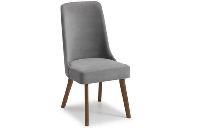 HUXLEY CHENILLE DINING CHAIR DUSK GREY Julian Bowen