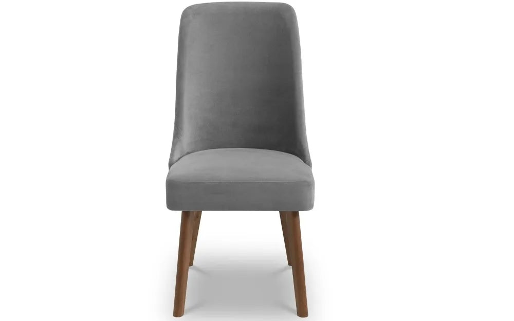 HUXLEY CHENILLE DINING CHAIR DUSK GREY Julian Bowen