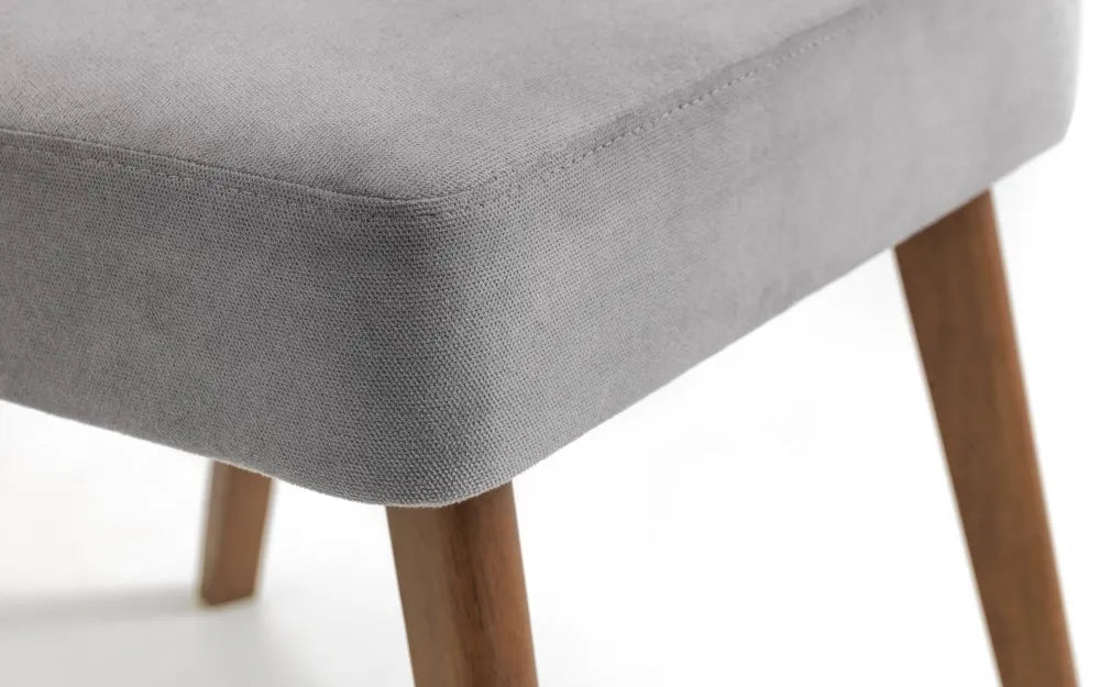 HUXLEY CHENILLE DINING CHAIR DUSK GREY Julian Bowen