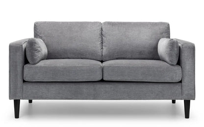 Hayward 2 Seater - Dark Grey Chenille Fabric Julian Bowen