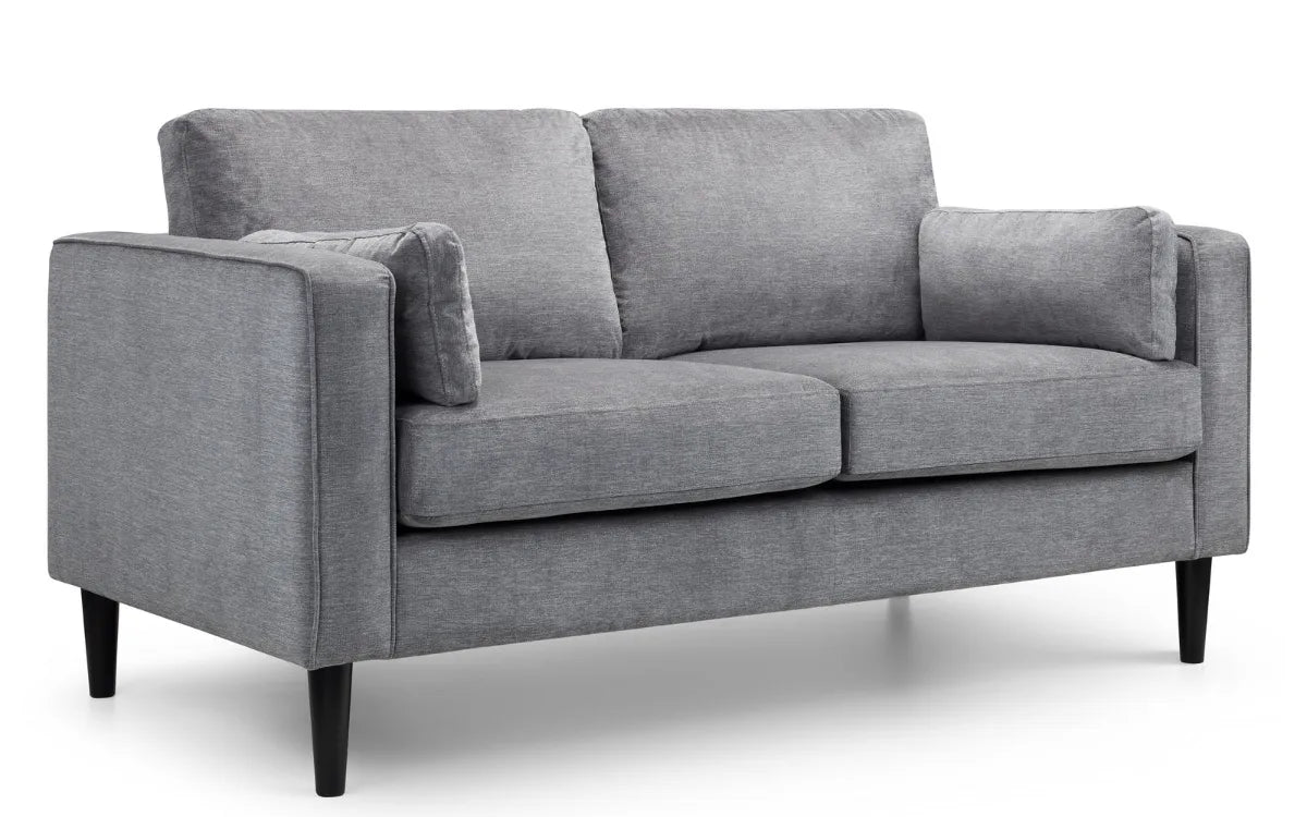 Hayward 2 Seater - Dark Grey Chenille Fabric Julian Bowen