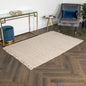 Zig Zag Jute & Cotton Rug 120 x 180cm - Oakavia