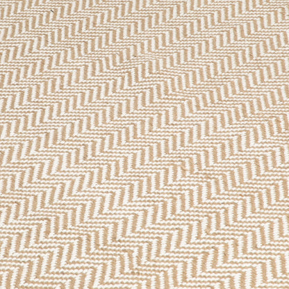 Zig Zag Jute & Cotton Rug 120 x 180cm - Oakavia