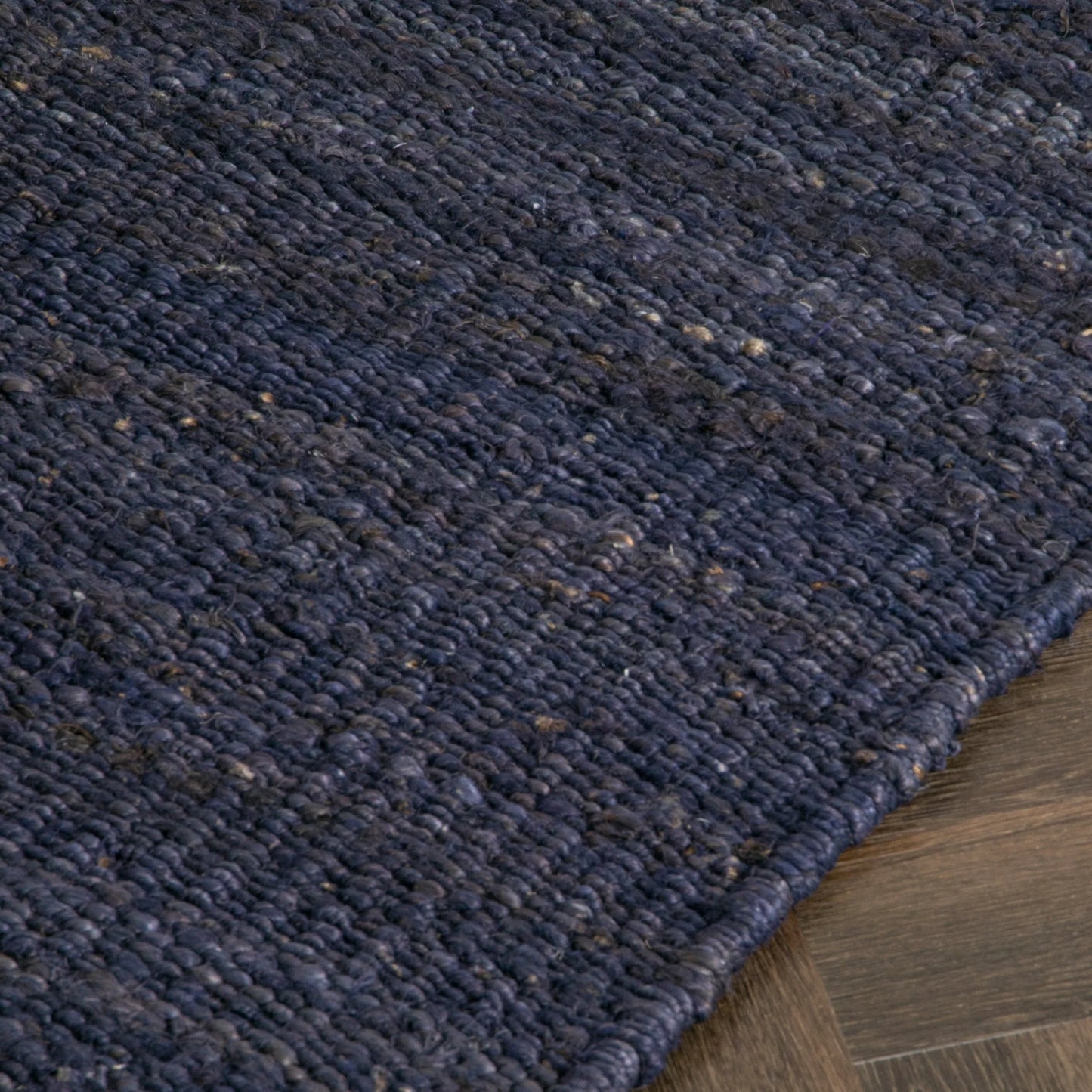 Chunky Navy Jute Runner Rug 60 x 230cm - Oakavia