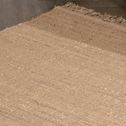 Natural Tones Jute & Cotton Rug 120 x 180cm - Oakavia