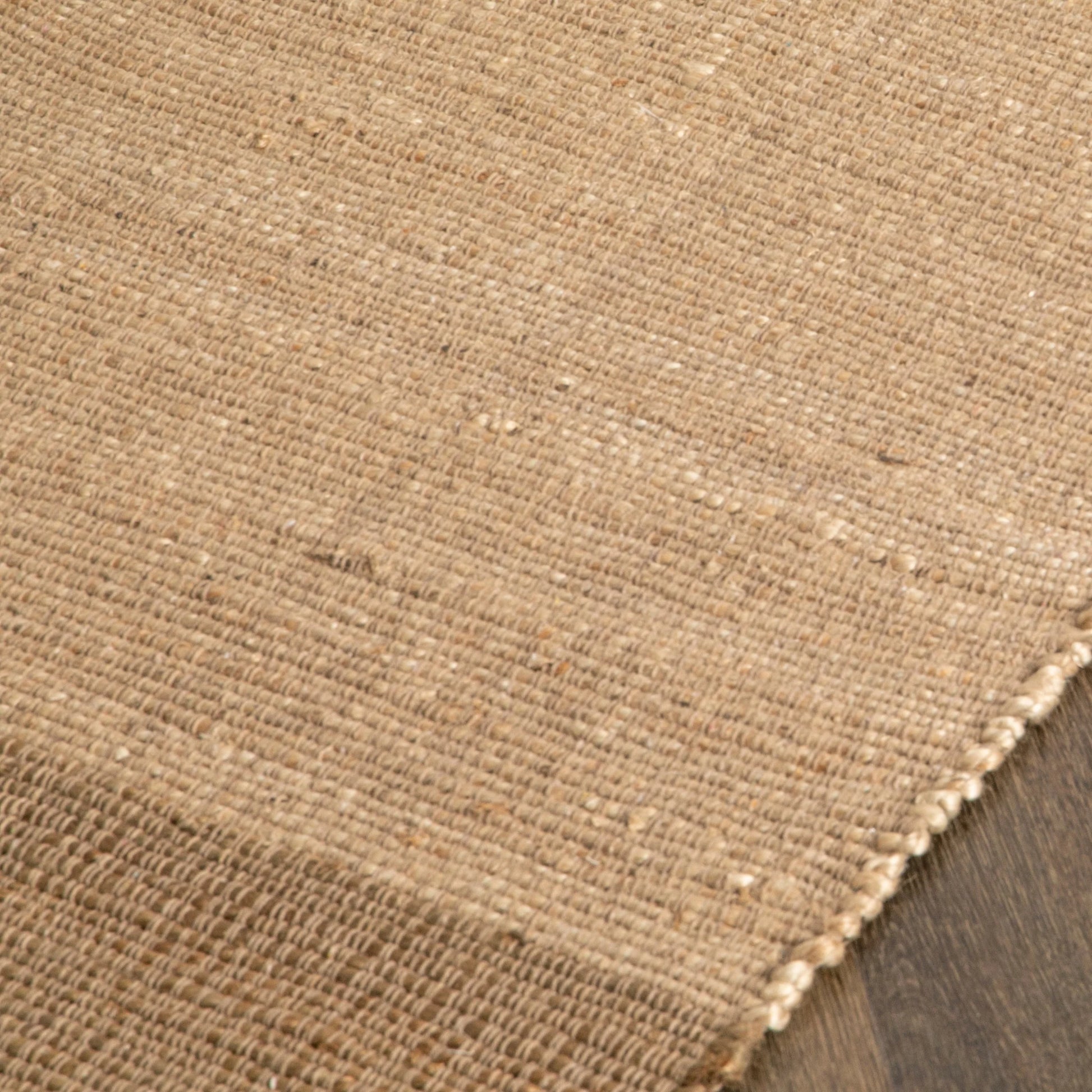 Natural Tones Jute & Cotton Runner Rug 60 x 230cm - Oakavia