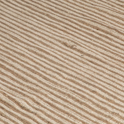 Striped Wool & Jute Rug 120 x 180cm - Oakavia