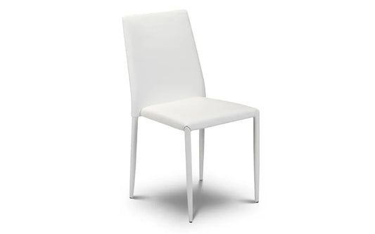 JAZZ STACKING CHAIR WHITE Julian Bowen