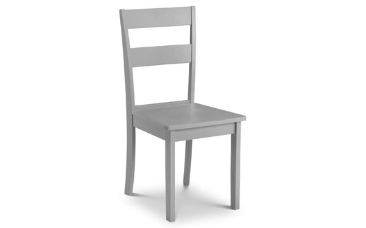 KOBE WOODEN DINING CHAIR - TORINO GREY Julian Bowen