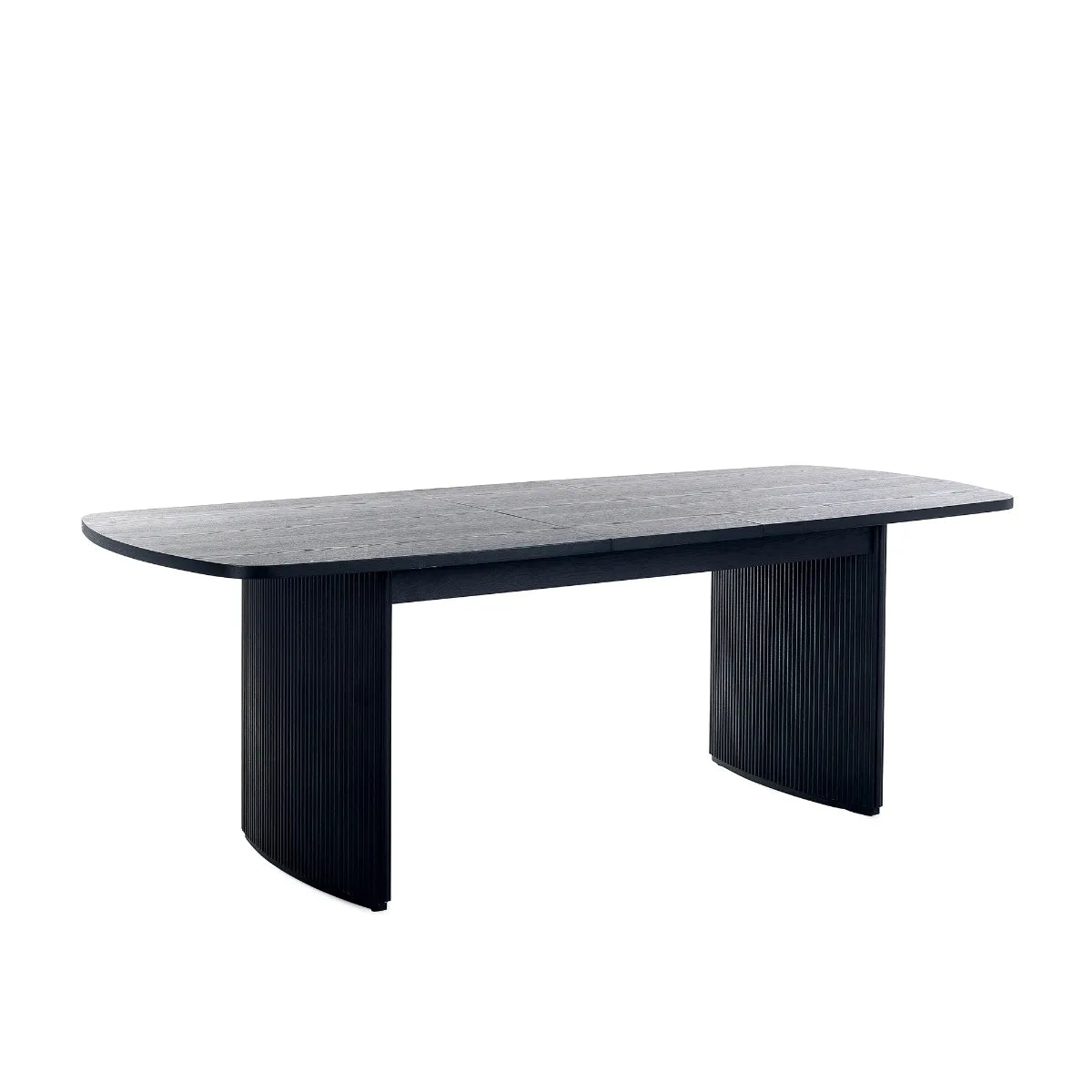 Louis Fluted Extending Dining Table - Black