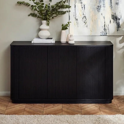 Louis Fluted Sideboard - Black