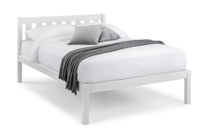 Luna Bed 135cm Double - Surf White Julian Bowen