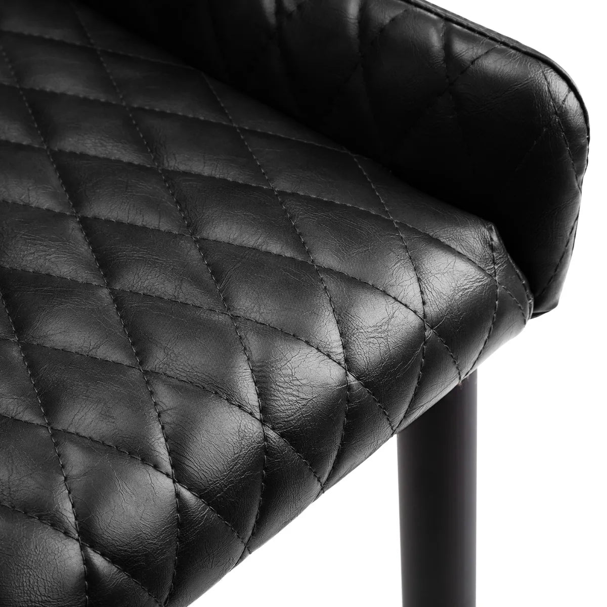 LUXE FAUX LEATHER DINING CHAIR BLACK Julian Bowen