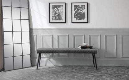 LUXE LOW BENCH - GREY Julian Bowen