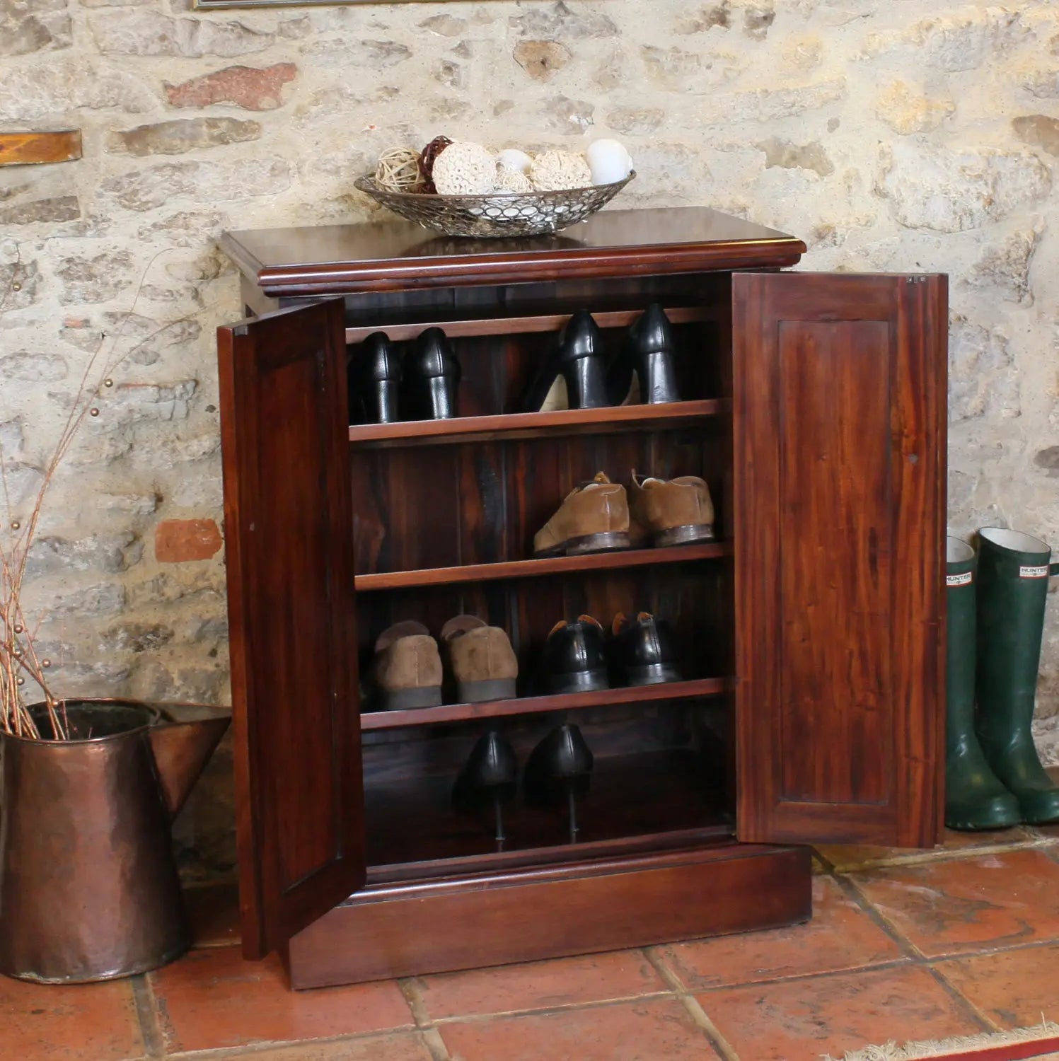 Wood Furniture UK - Shop La Roque Shoe Cupboard - Oakavia