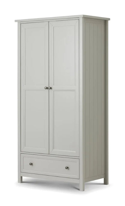 Maine 2 Door Combination Wardrobe - Dove Grey Julian Bowen